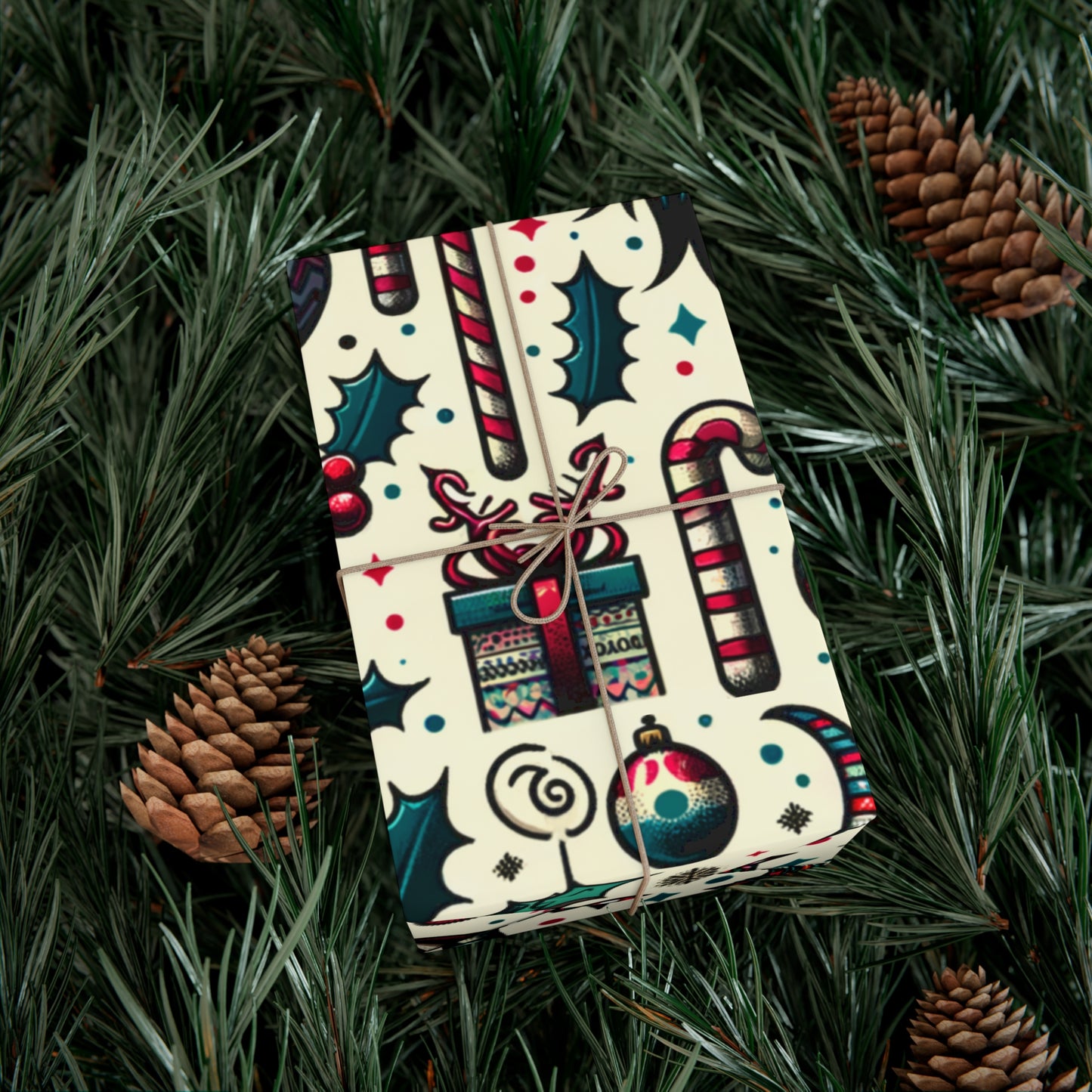 Delightfully Devilish: Cute Krampus Themed Gift Wrap for Unique Holiday Surprises