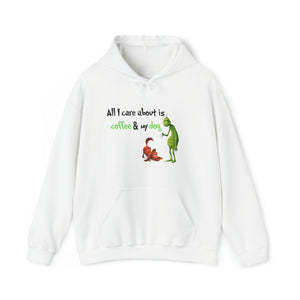 Cozy Grinch & Dog Print Hoodie Sweatshirt for Ultimate Comfort