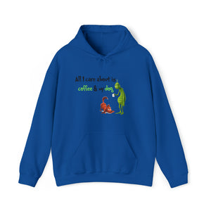 Cozy Grinch & Dog Print Hoodie Sweatshirt for Ultimate Comfort