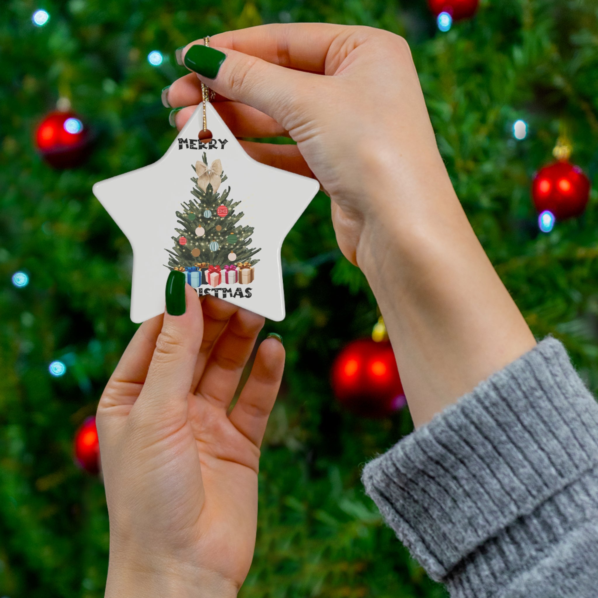 Ceramic Ornament, 4 Shapes