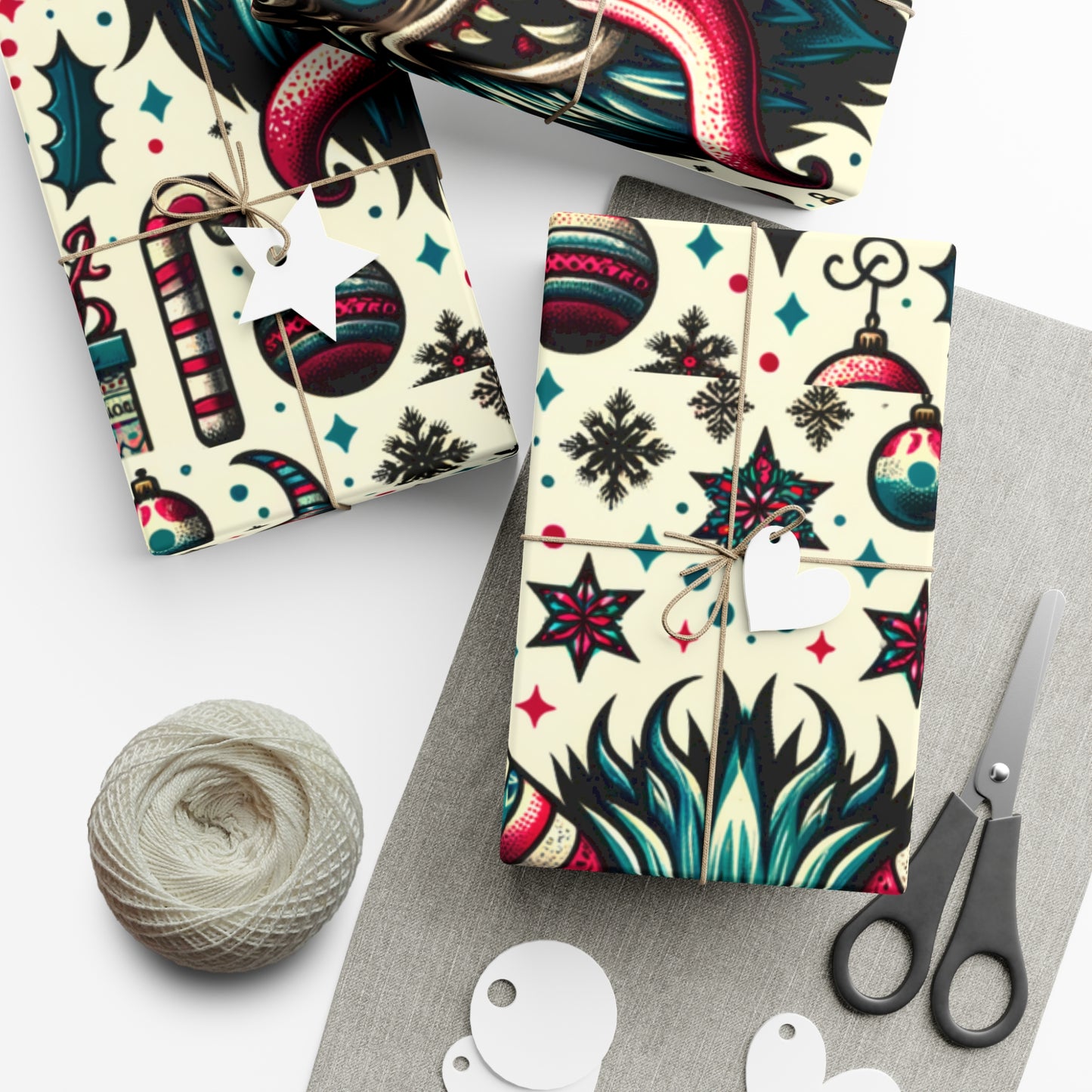 Delightfully Devilish: Cute Krampus Themed Gift Wrap for Unique Holiday Surprises