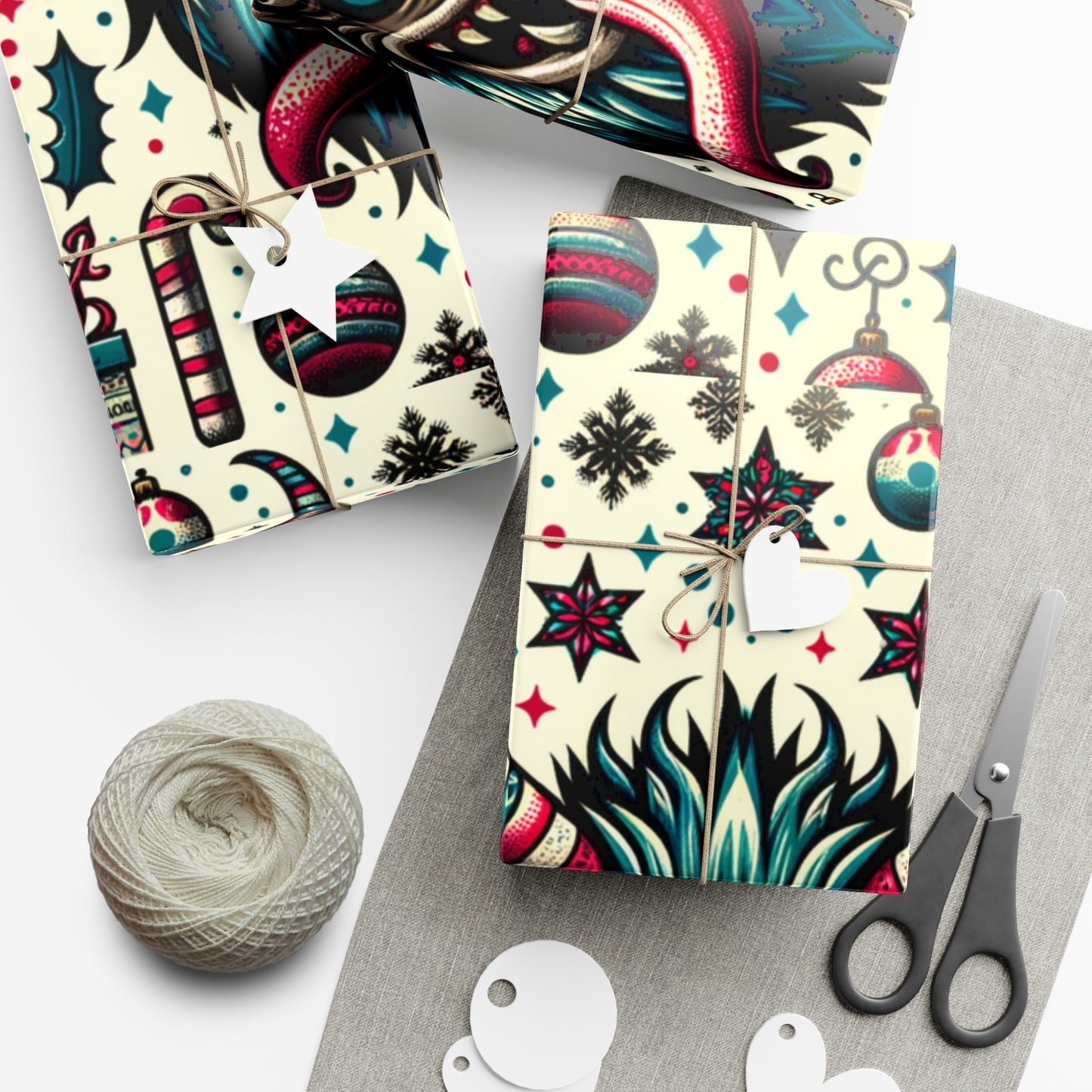 Delightfully Devilish: Cute Krampus Themed Gift Wrap for Unique Holiday Surprises
