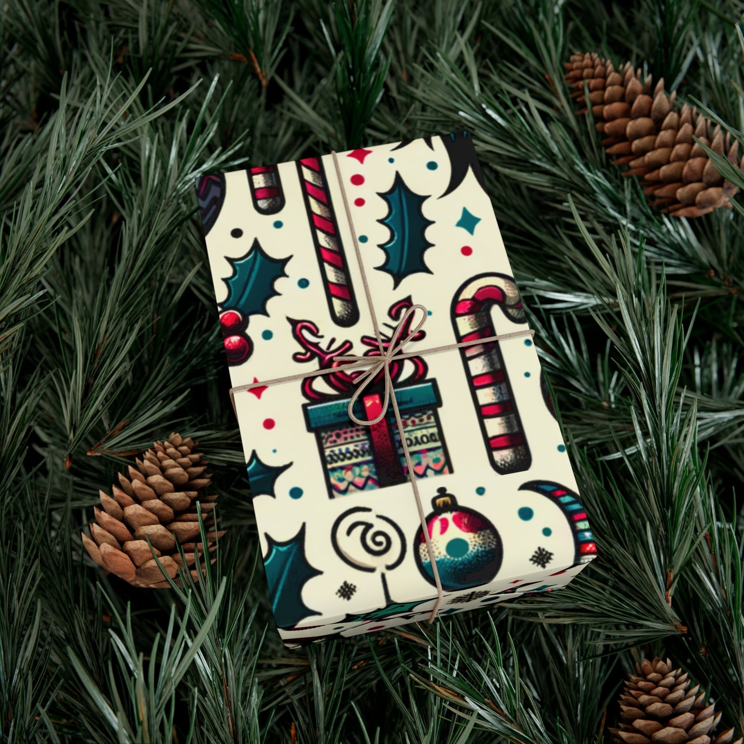 Delightfully Devilish: Cute Krampus Themed Gift Wrap for Unique Holiday Surprises
