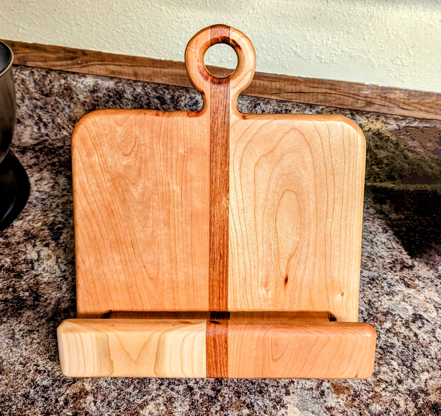 Handmade Wooden Cookbook Holder